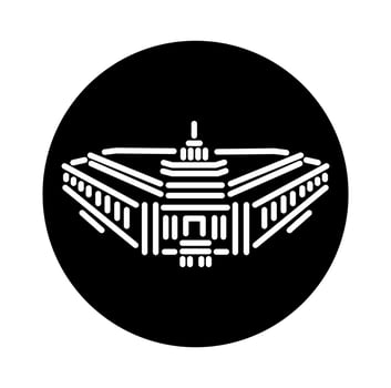 Indian Parliament building vector icon