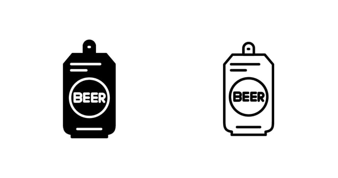 Beer Can II Vector Icon