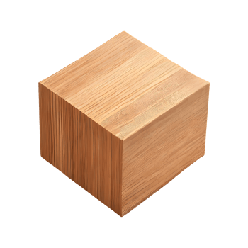 AI generated Blocks made of wood isolated on transparent background png