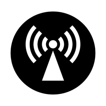 Signal icon vector. wifi illustration sign. antenna and satellite signal symbols. Wireless logo. vector
