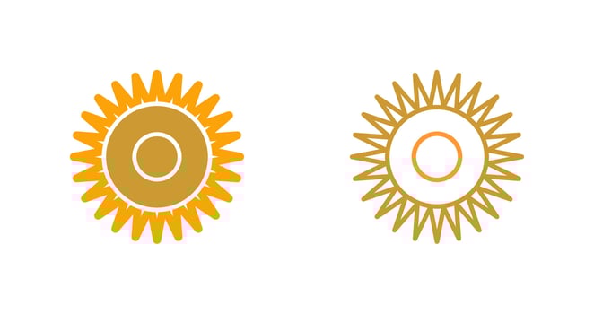 Optical Radiation Vector Icon