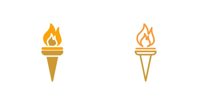 Museum Torch Vector Icon