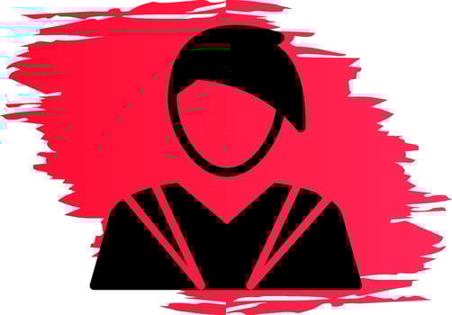 Lawyer Creative Icon Design vector