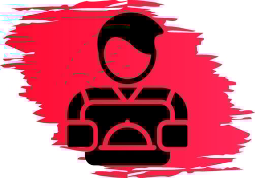 Food Delivery Creative Icon Design vector