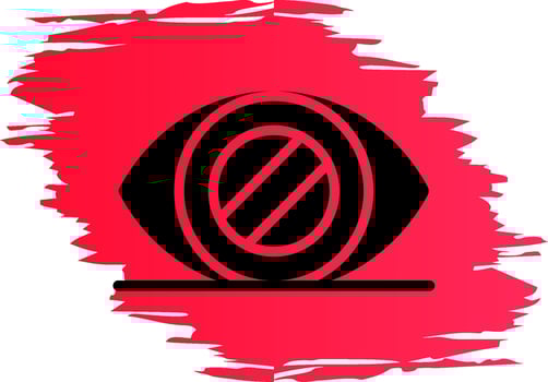 Glaucoma Creative Icon Design vector