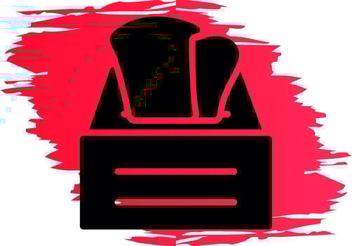 Tissue Box Creative Icon Design vector