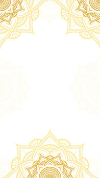 Celestial Radiance Blank Vertical Vector Background With Contour Mandala Elegance in Gold Decoration