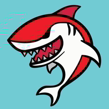 Shark Football Logo Vector Design