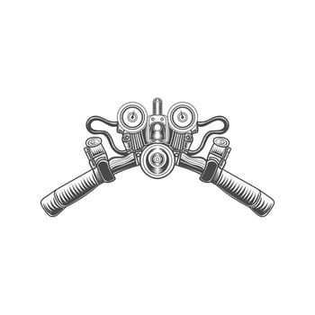 Motor Bike front part vector design