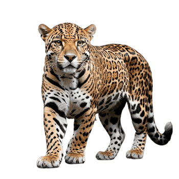 AI generated jaguar from the tropical rainforest. png
