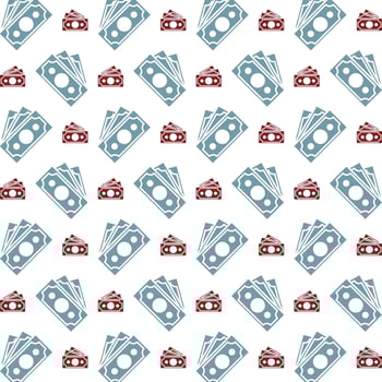 Payment superb trendy multicolor repeating pattern vector illustration design