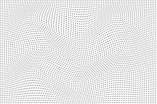 a white background with a lot of dots on it modern simple abstract black color small polka dot wavy pattern vector