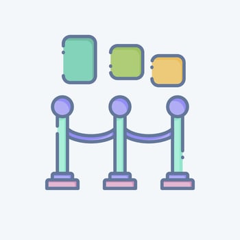 Icon Museum. related to Entertainment symbol. doodle style. simple design illustration vector