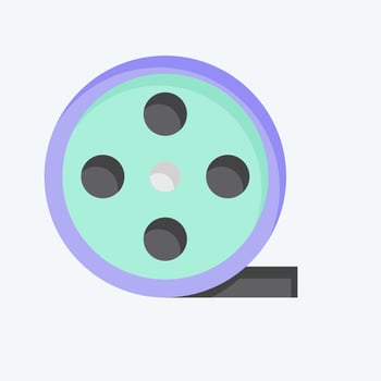 Icon Film Role. related to Entertainment symbol. flat style. simple design illustration vector