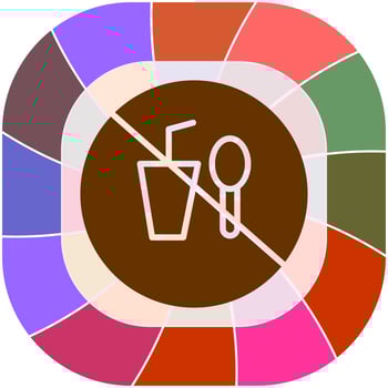 No Food or Drinks Vector Icon