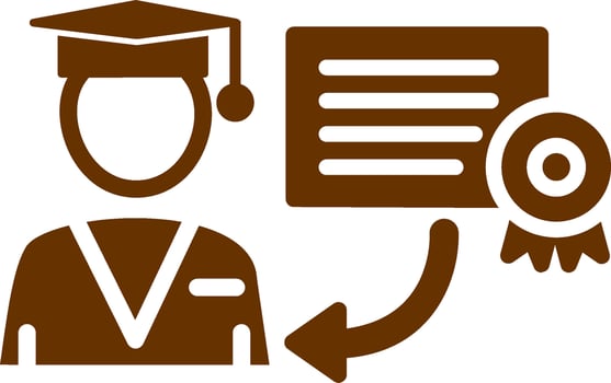 Receiving Degree Vector Icon