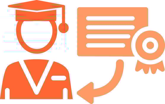 Receiving Degree Vector Icon