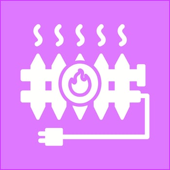 Heat Radiator Vector Icon