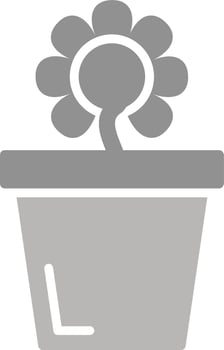 Flower Pot Vector Icon