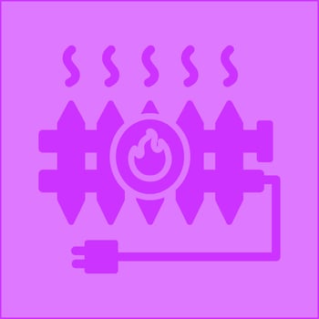 Heat Radiator Vector Icon