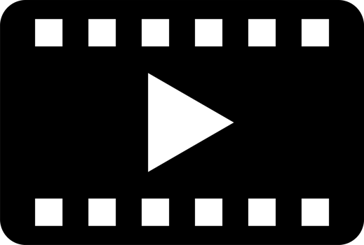 Play video film strip icon. For your web site design, logo, app, UI. illustration png