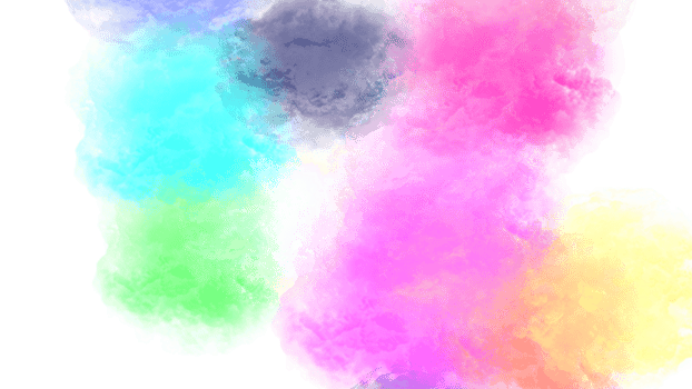 colorful powder smoke on transparent background png