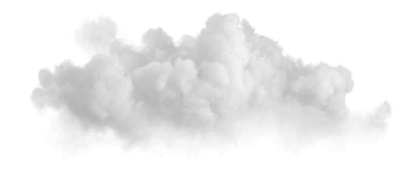 White clear clouds cutout backgrounds 3d illustration png