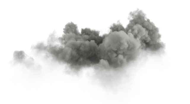 Cut out dark clouds shape backgrounds 3d render png