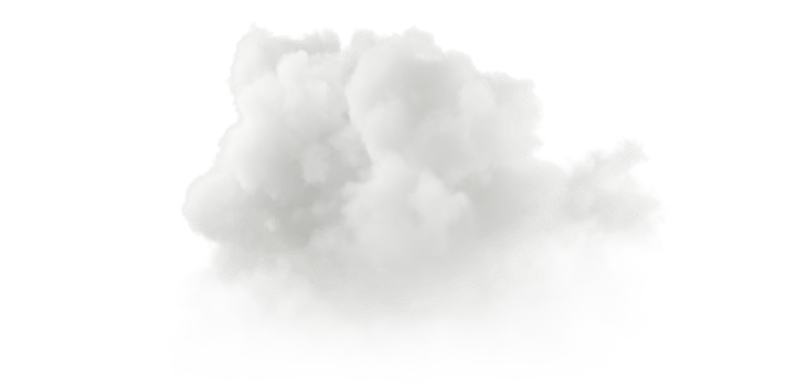 Puffy fluffy soft ozone condensation cut out transparent background 3d rendering file png