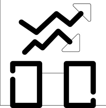 Online Trading Creative Icon Design vector
