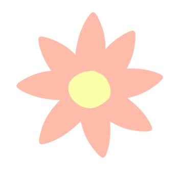 Flowers icon on transparent. png