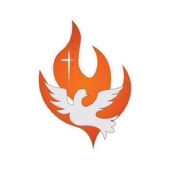 Pentecost Sunday Special Design for print or use as poster, card, flyer or T Shirt vector