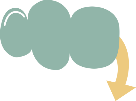 Colorful pastel green color speech bubble balloon with arrow point, icon sticker memo keyword planner text box banner, flat transparent element design png