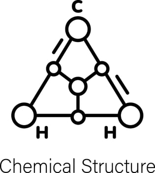 Trendy Chemical Structure vector