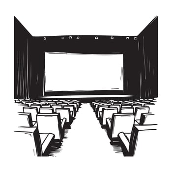Cinema Backgrounds Images, Illustration Of a Cinema vector