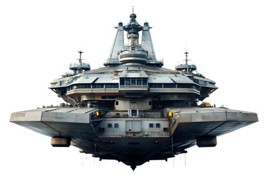 , futuristic spaceship isolated transparent background png