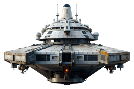 , futuristic spaceship isolated transparent background png