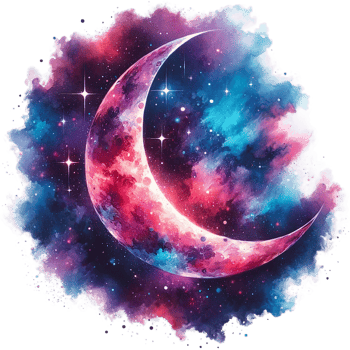AI generated Phases of Moon in Watercolor Style Watercolor Clipart Isolated png