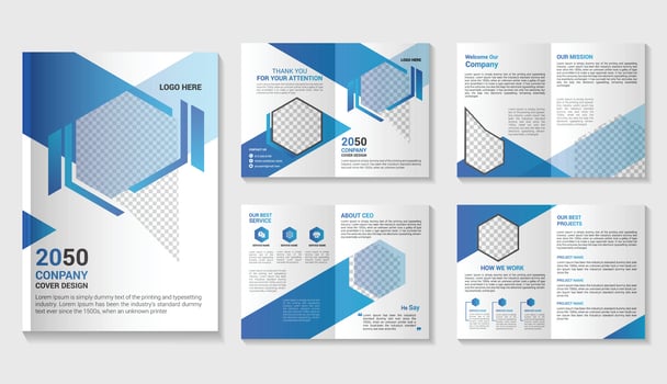corporate company profile brochure template design vector