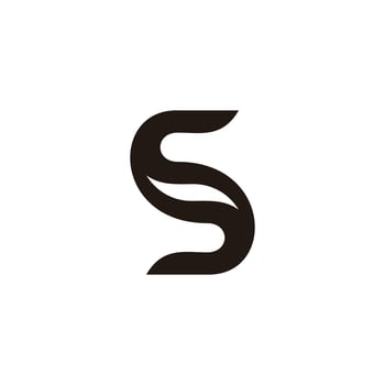 letter s curves motion abstract unique logo vector