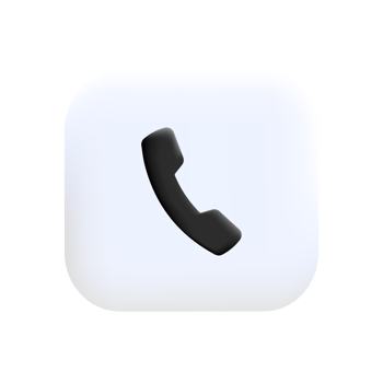 Phone icon black on a white shape png