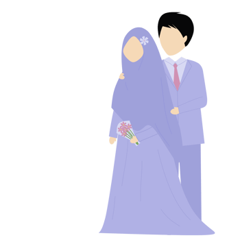 Purple Muslim Couple png