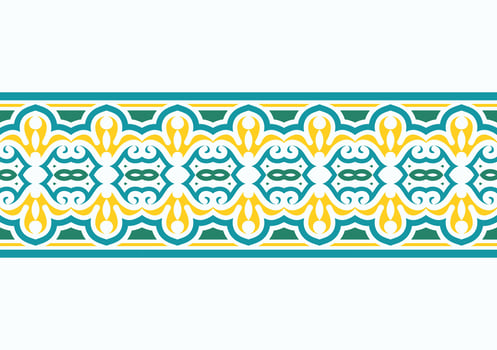colorful pattern border pattern design vector