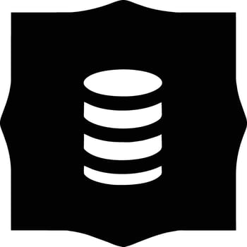 Database icon design, graphic resource vector