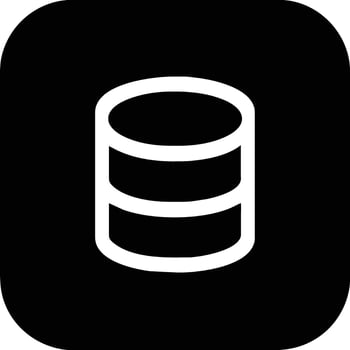 Database icon design, graphic resource vector