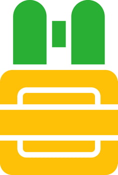 Line Two Colour vector