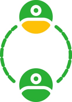 Line Two Colour vector