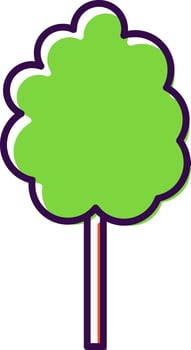 Cotton Candy Filled  Icon vector