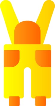 Coveralls Flat Gradient  Icon vector