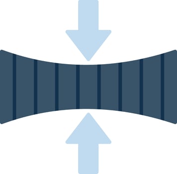 Elasticity Flat Gradient  Icon vector